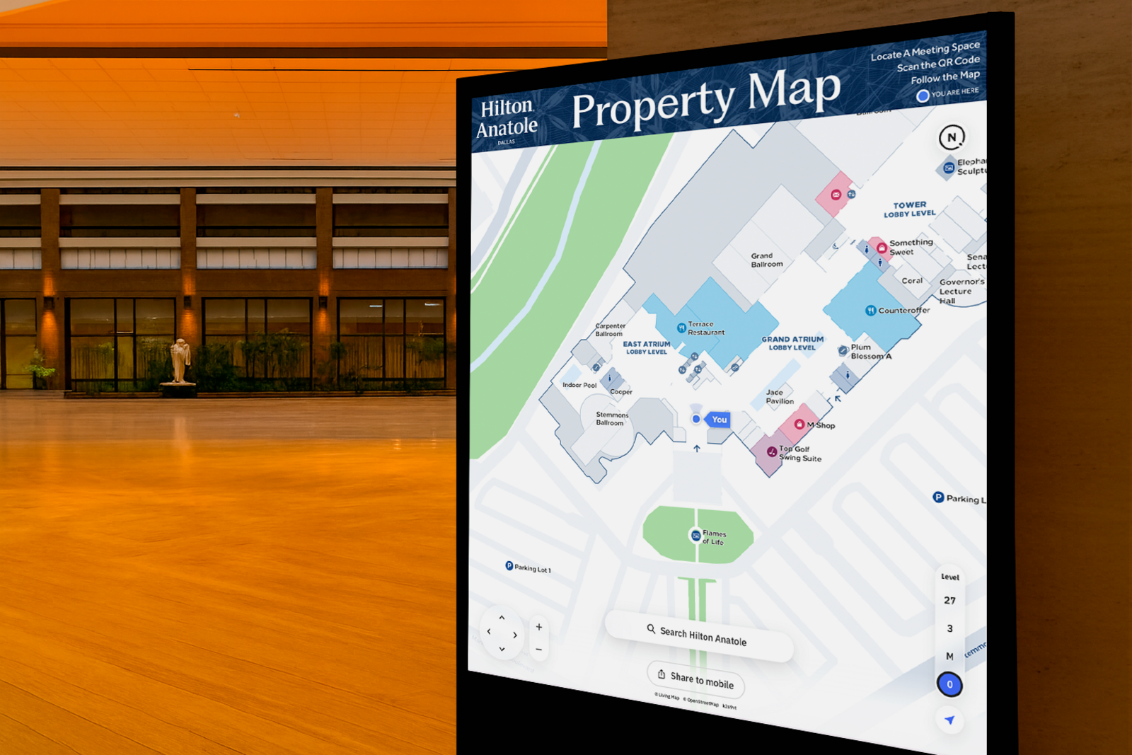 Hilton Digital Map Kiosk
