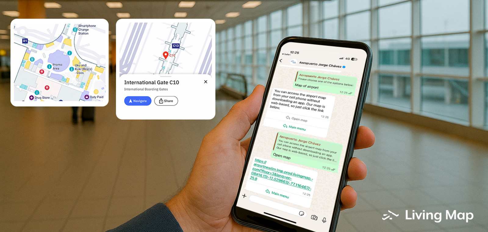 Airport digital mapping and chatbots Airport digital mapping and chatbots