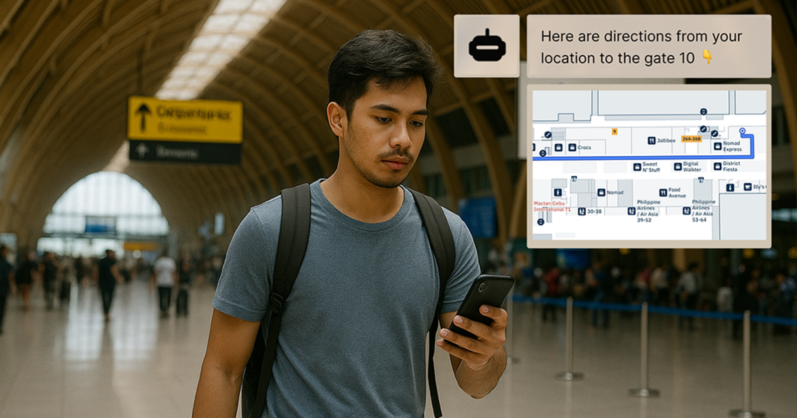 Airport indoor navigation 